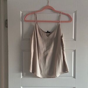 Dynamite Tan and Cream Sleeveless Camisole Top